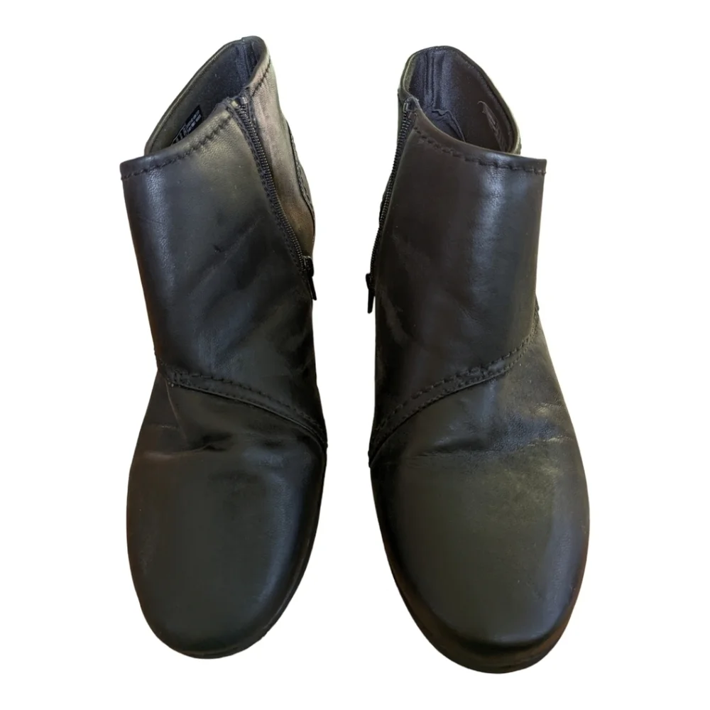 Clark Caddell Rush Black Ankle Boot Size 12M EU 44 EUC